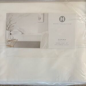 Hotel Collection Supima Queen Sheet Set - Elegant White
